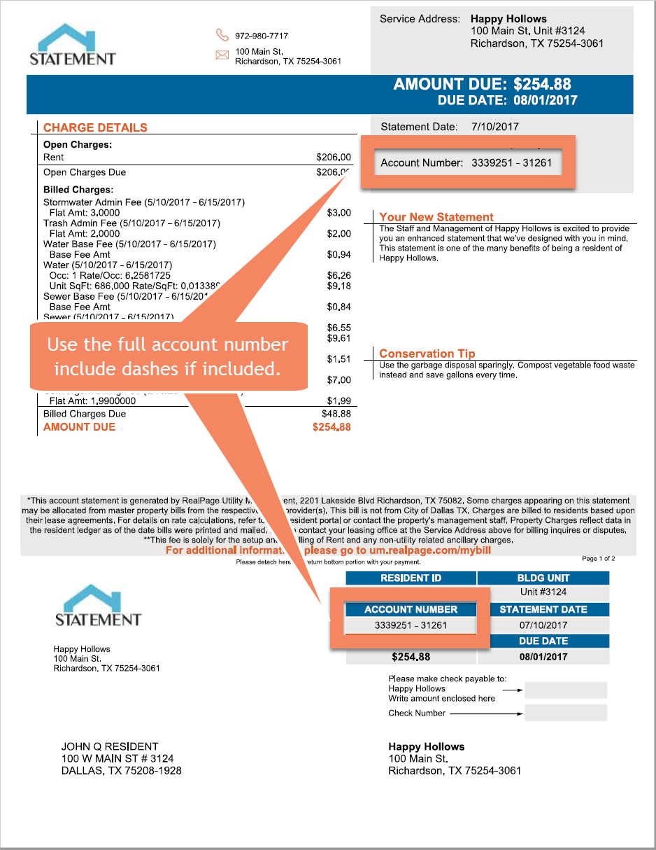 Resident – My Bill